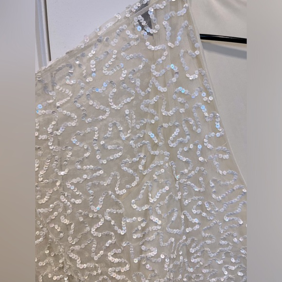 Maya Plus Delicate Sequin Wrap Midi Pencil Dress - Picture 7 of 10